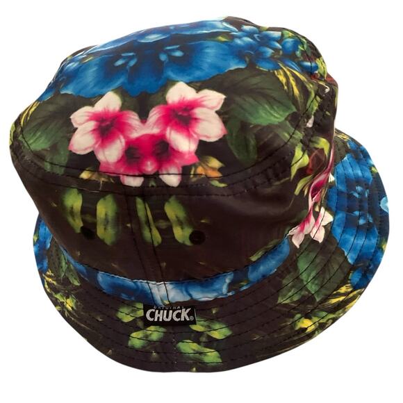 Original Chuck Bucket Tropical Hawaiian Floral Print Hat - Picture 2 of 7